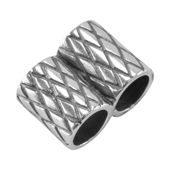 Silver Plate Slide Ends - Double Strand 4mm Pkg/2 - Cool Tools