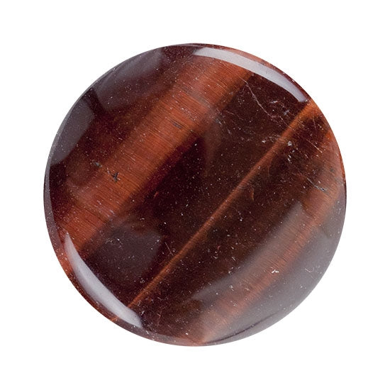 Tiger Eye Red Gemstone - Cabochon Round - Cool Tools