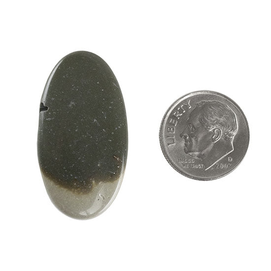 Polychrome Jasper Gemstone - Defective Stone - Oval Pendant 18mm x 33mm - Cool Tools