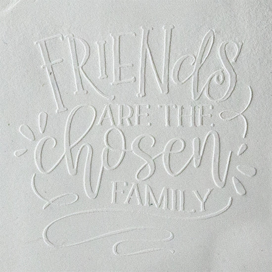 Jewelry Embossing Plate - Friends are the Chosen Family - Cool Tools