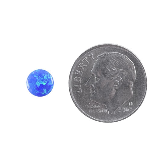 Imitation Peacock Opal Gemstone - Cabochon Round 6mm Pkg/2 - Cool Tools