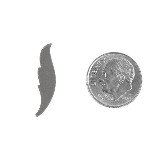Nickel Silver Blank - Feather - 1" Pkg/6 - Cool Tools