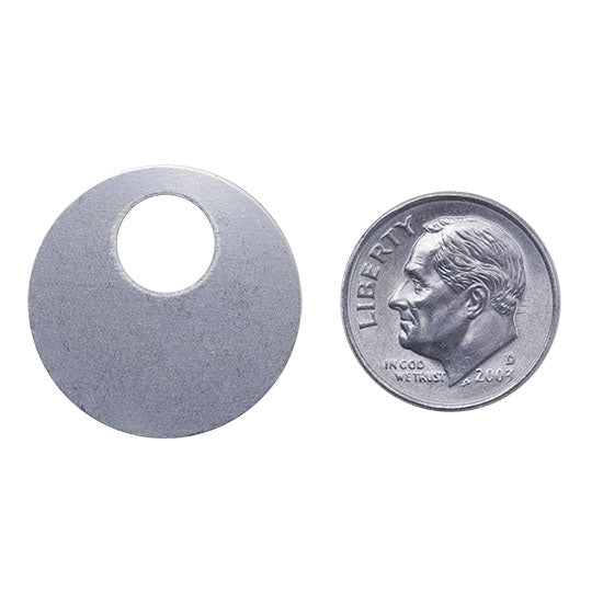 Nickel Shape - Circle Pendant - 7/8" Pkg/4 - Cool Tools