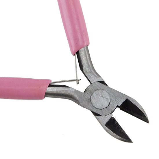 Multi-Purpose Carbon Steel Jewelry Pliers Pink Handle Strong Beading Hand  Tools