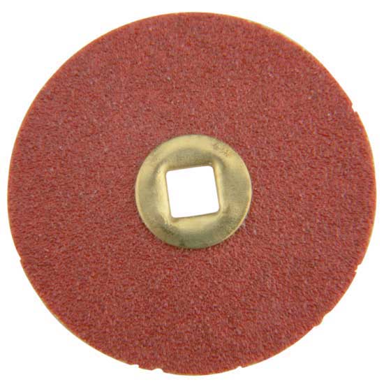 Sanding Discs - Adalox Snap On - 7/8" Medium Sands and shapes metal quickly and efficiently. Use to sand edges and square up wire ends, shape metal and other tasks that require getting into tight spots. For use with the snap-on mandrel. Aluminum oxide discs are great for use with silver.