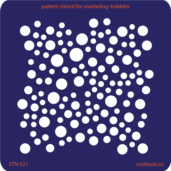 Pattern Stencil for Enameling - Bubbles – Cool Tools
