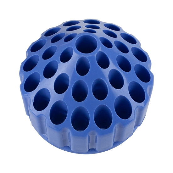 blue plastic Rotating Storage Tool Holder Hard plastic tool holder rotates for easy access to all your favorite tools. Always know where your tools are with this handy organizing holder.