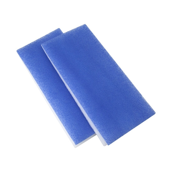 blue with white Replacement Filter for Spray Booth - Pkg/2 2-part Air Filters for Fold-up Spray Booth. Filters are 7-1/2 inches wide x 16 inches long.