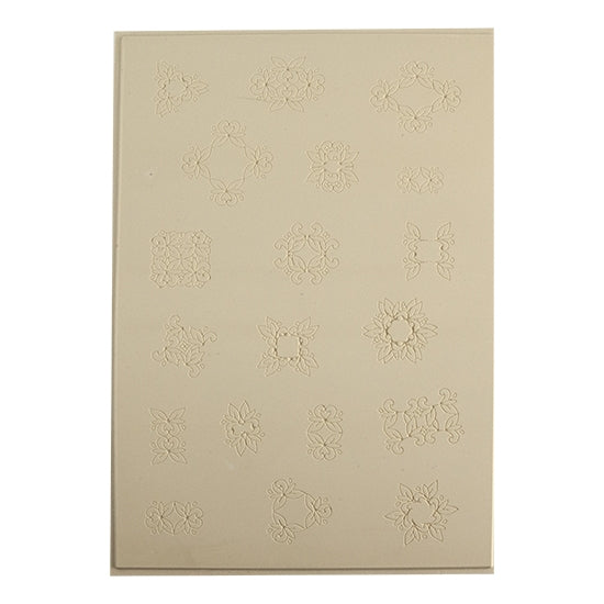 Jewelry Artist Elements - Texture - Leaf & Seed Elements - Charms, Connectors. Embossed elements. Impress clay, then use a Jewelry Shape Template for the shape or cut out with a needle tool. Jewelry Artist Elements are flexible, washable and can be used with any soft clay. Spritz with CoolSlip or dust on Dry Powder Release for stick-free impressions when using metal clay and polymer clay.