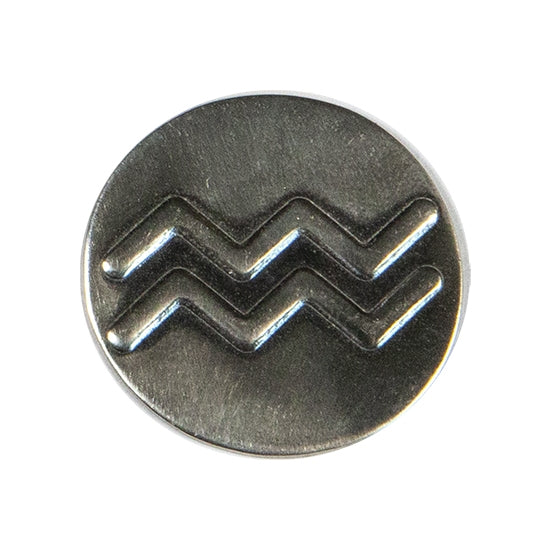 sample in silver of Jewelry Artist Elements - Texture - Astrology - Aquarius
