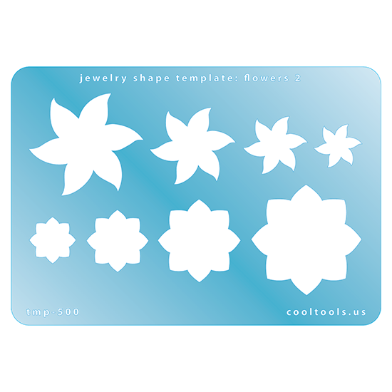 Jewelry Shape Template Flowers 2