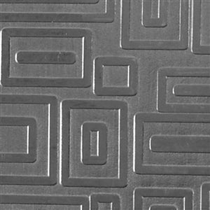 Textured Metal - Square Dance - Sterling Silver