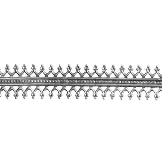 Patterned Wire Sterling Silver Double Gallery #1 24 gauge Dead Sof