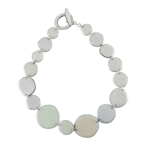 Enameled Pearl Necklace by Karen Trexler