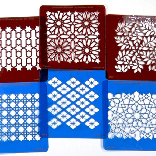 Pattern Stencils for Metal Clay & Enameling