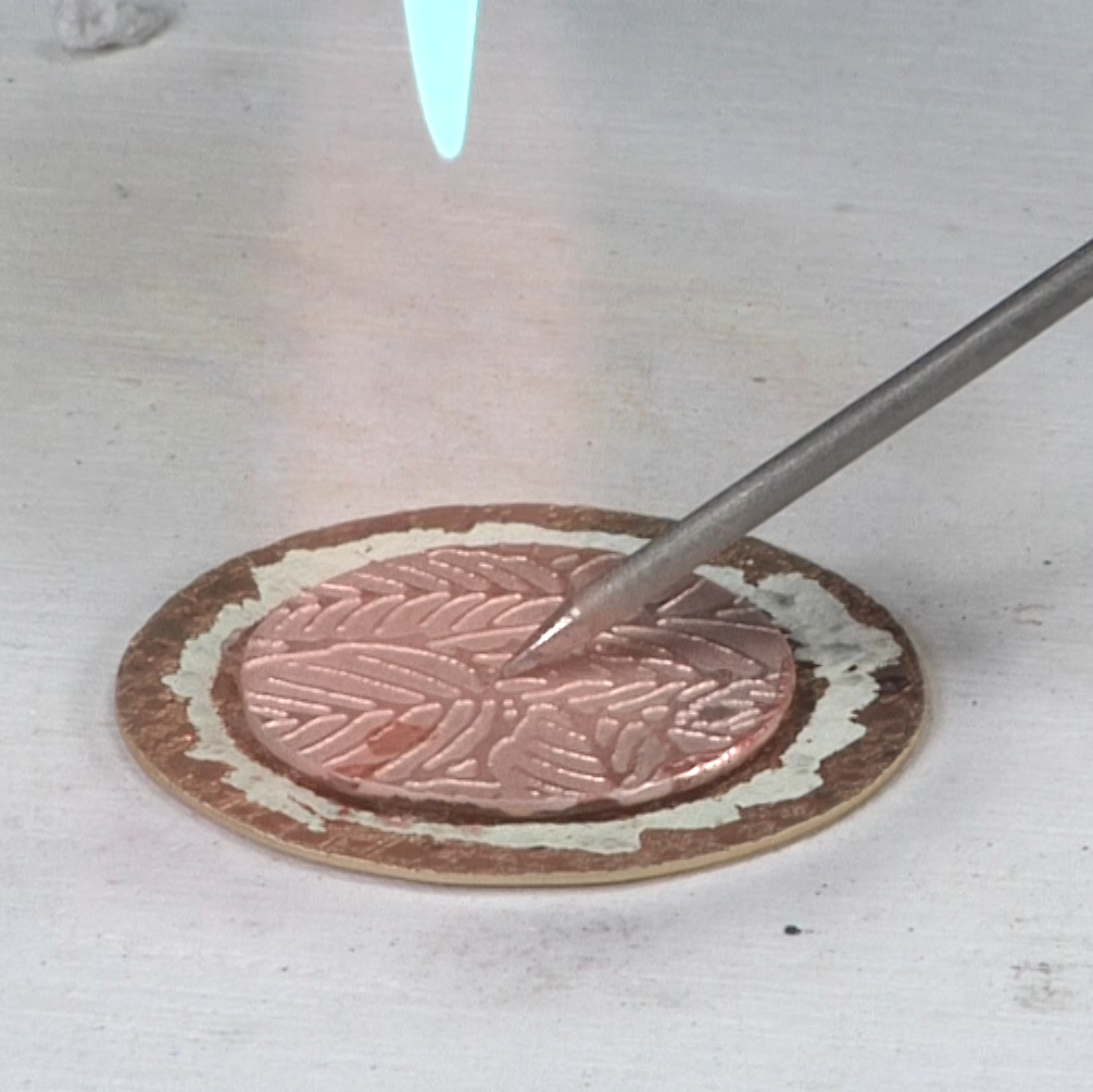 Hard Soldering Examples Soldering Technique - Joining Textured Metal by Terri McCarthy