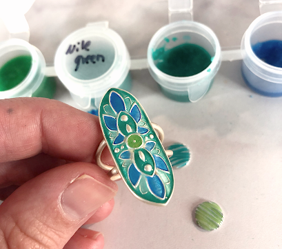 Enameling on EZ960® Sterling Silver Metal Clay