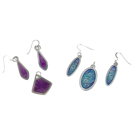 Pam East's Pendant & Earring Sets with UV Resin by Pam East
