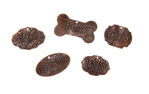 Cyprus™ Copper Clay Pet Tags by Karen Trexler