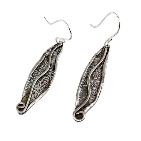 EZ960® Sterling Silver Rolled Edge Earrings by Lisel Crowley