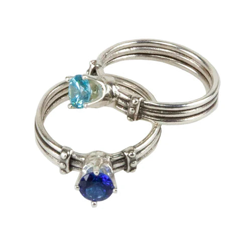 Snap Setting Ring with EZ960® Sterling Silver by Karen Trexler