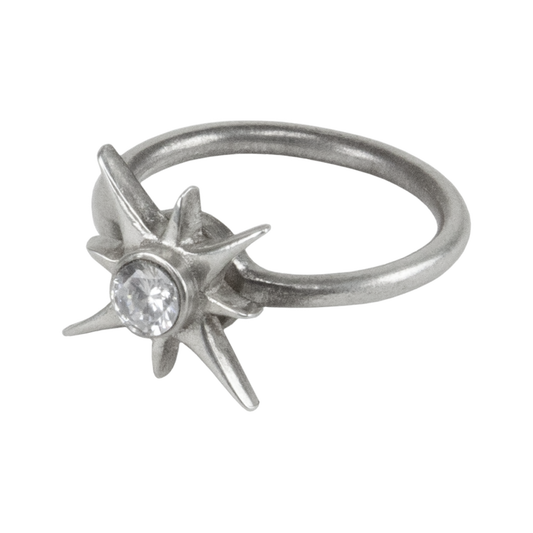 Silver Metal Clay Spinning Ring by Karen Trexler