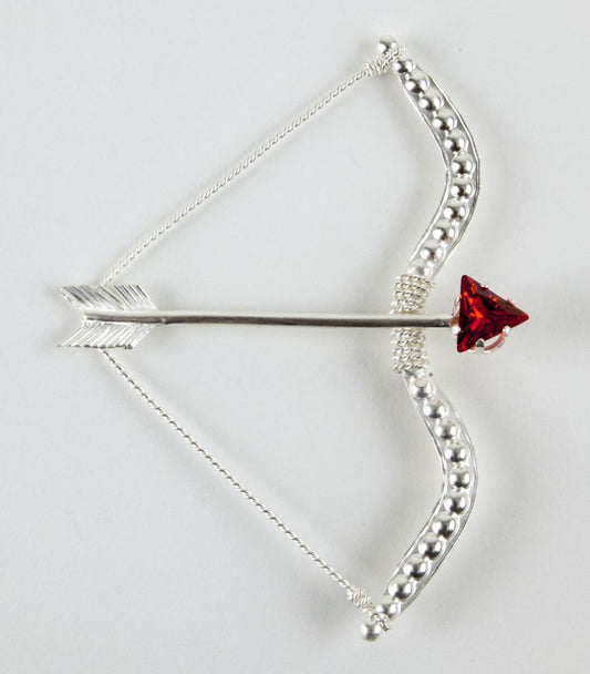 Cupid’s Bow and Arrow Brooch by Annie Kilborn