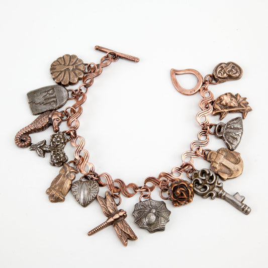 Antique Mold Charm Bracelet by Annie Kilborn