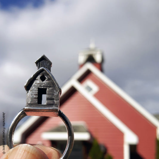 Artist Project Series: Little Red School House Ring by Jeannette Froese LeBlanc