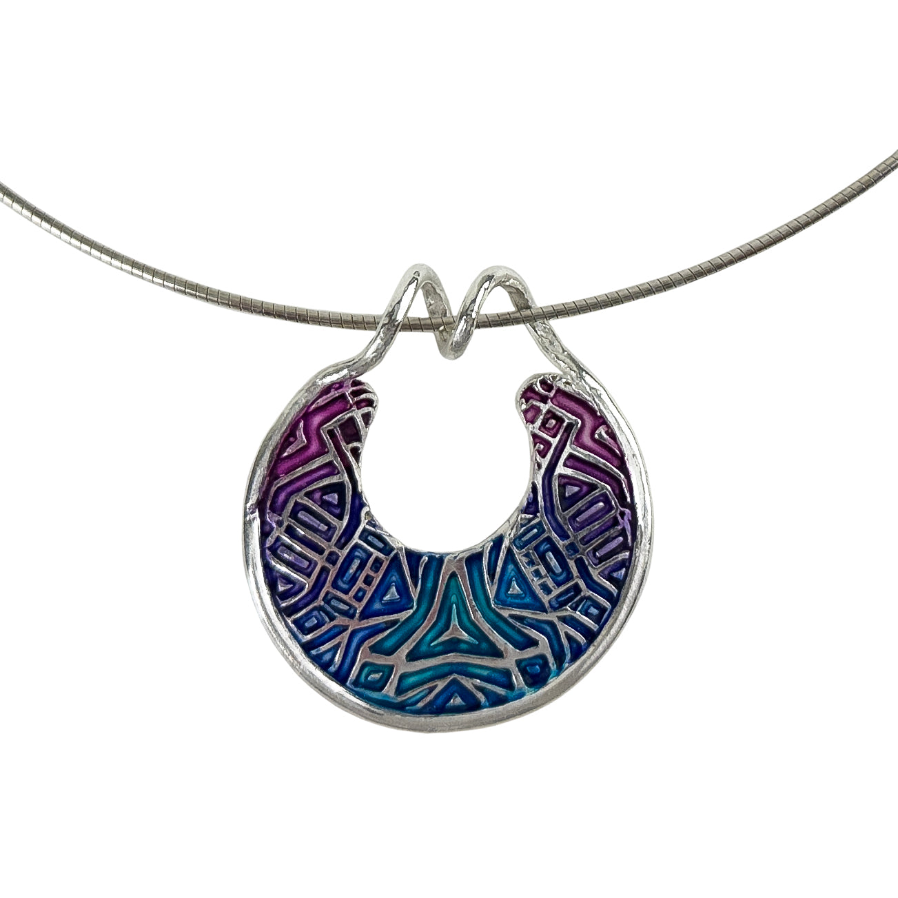 Extruded Frame & Bail Pendant by Pam East
