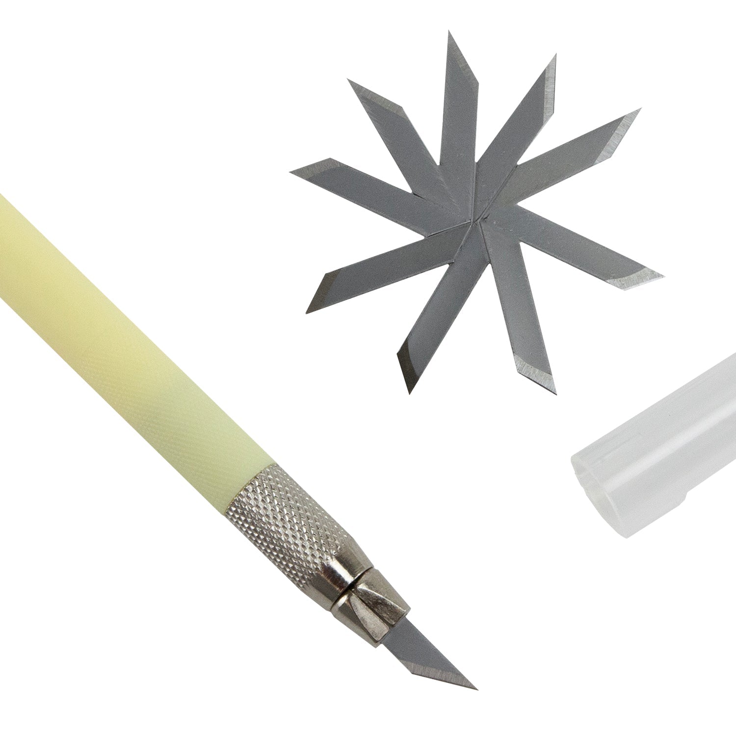 Scalpel with 10 Blades - Yellow
