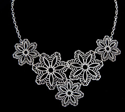 Delicate Elements Filigree Necklace by Karen Trexler