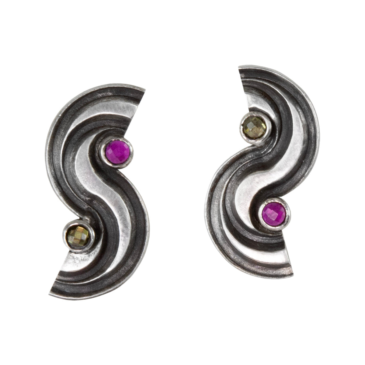 Mid-Century Modern Post Earrings by AJ Newell