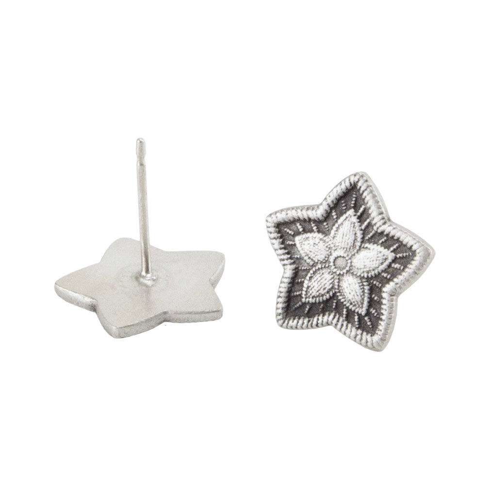 Soldering Earring Posts to Metal Clay by Rebecca Connell