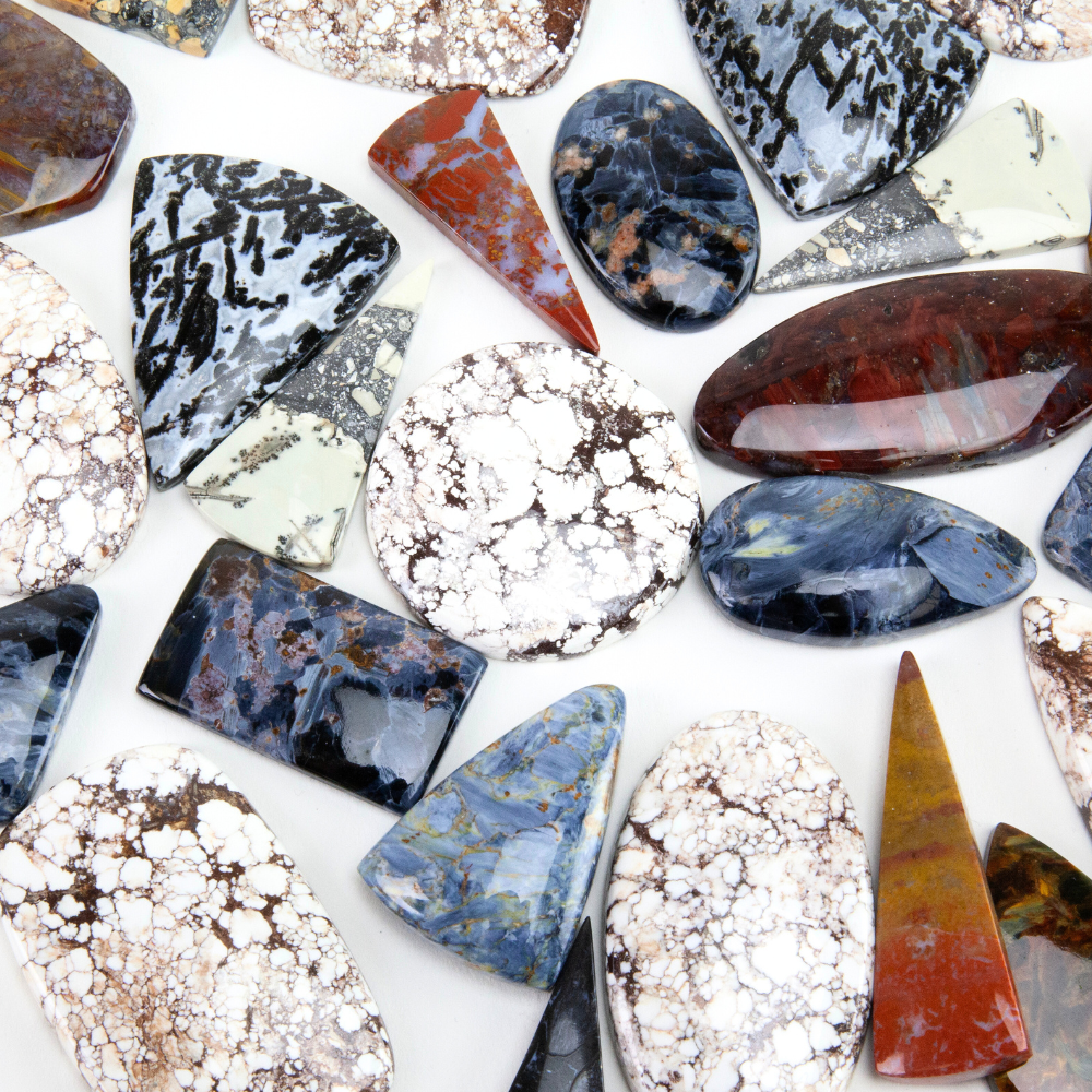 natural gemstones together