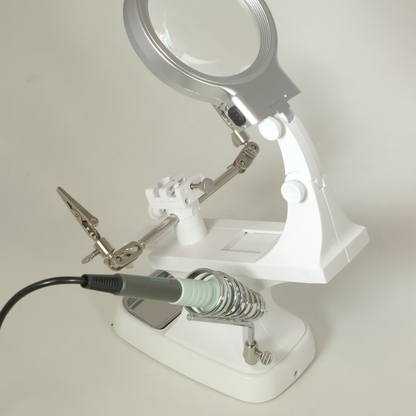 Third Hand Station with LED Magnifier - Cool Tools