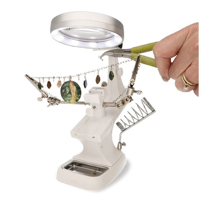 Third Hand Station with LED Magnifier - Cool Tools