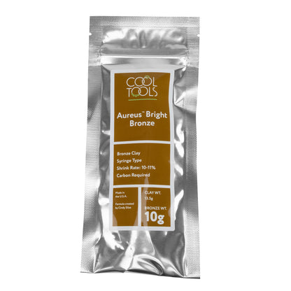 Package of Aureus™ Bright Bronze Clay Syringe - 10 grams