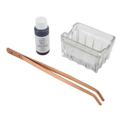 Patina Gel Bundle

Includes:&nbsp;

Multi-purpose Glass Artist Container
Patina Gel - Liver of Sulfer in Gel Form - 2 oz
Curved Copper Pickle Tongs