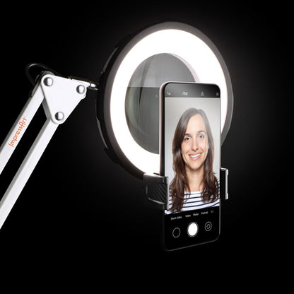 Magnifying Ring Light with phone mount
