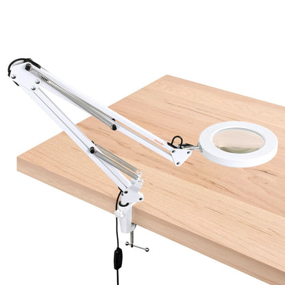 Magnifying Ring Light mounted to table