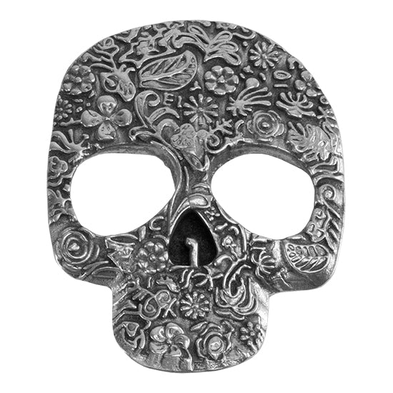 Ready Mold - Decorated Skull Silver Sample 