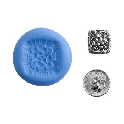 Ready Mold - Periwinkle Street sample in silver with dime