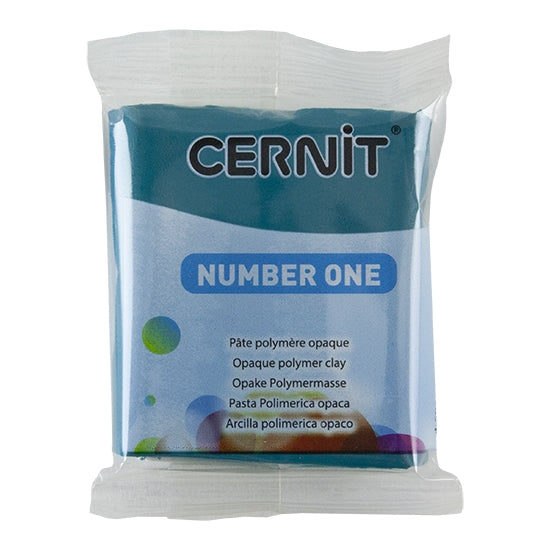 Cernit Number One Polymer Clay - Pine Green 2oz (56g) block