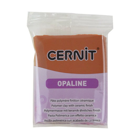 Cernit Opaline Polymer Clay - Caramel 2oz (56g) block