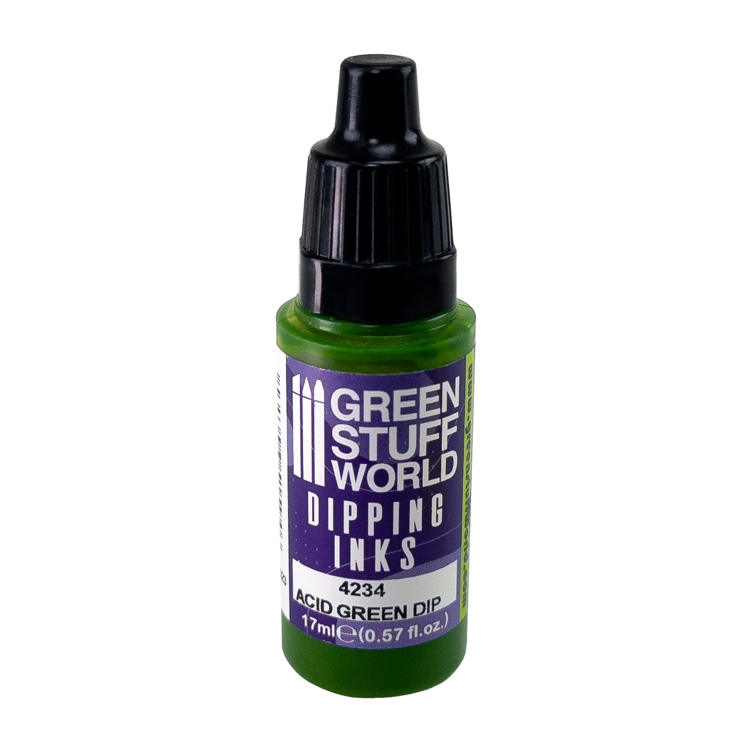 bottleof Green Stuff World Dipping Inks - Acid Green 17ml