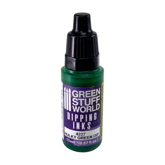 bottle of Green Stuff World Dipping Inks - Hulky Green 17ml