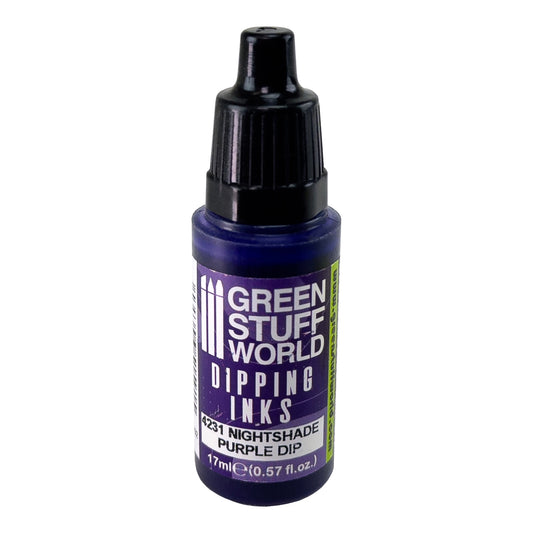 bottle of Green Stuff World Dipping Inks - Nightshade Purple 17ml