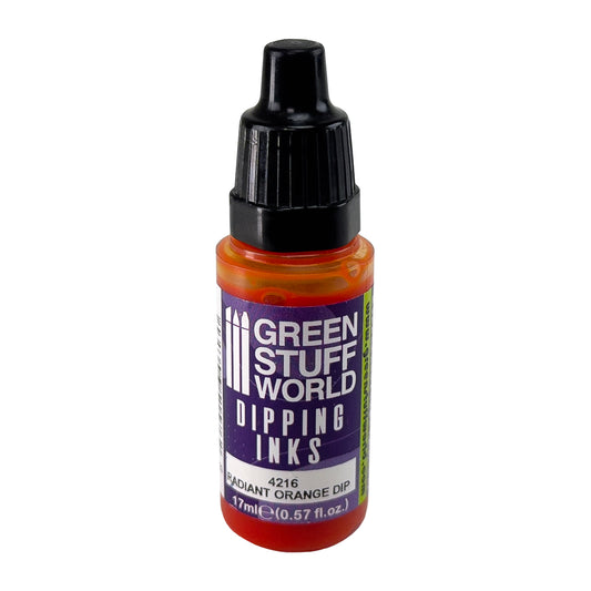 bottle of Green Stuff World Dipping Inks - Radiant Orange 17ml