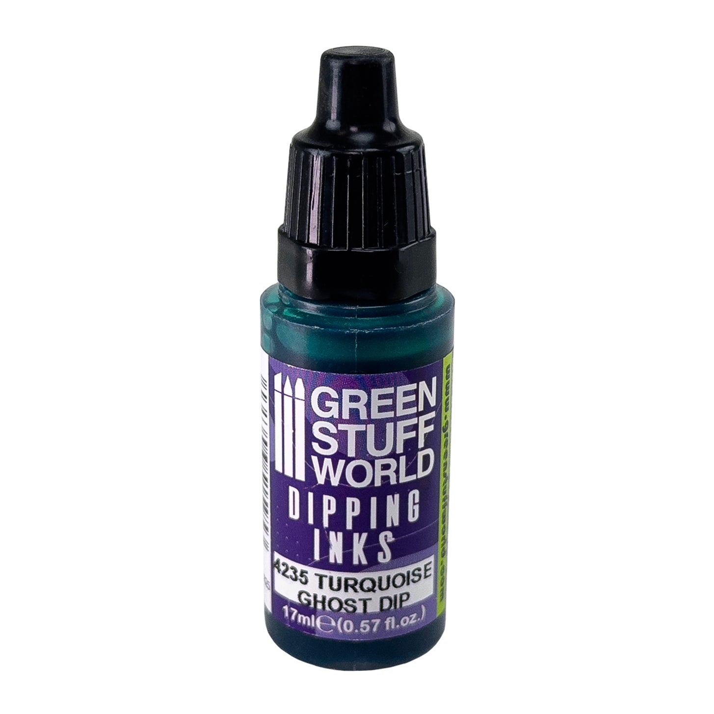 bottle of Green Stuff World Dipping Inks - Turquoise Ghost 17ml